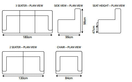 Parker 3 Seater Leather Sofas