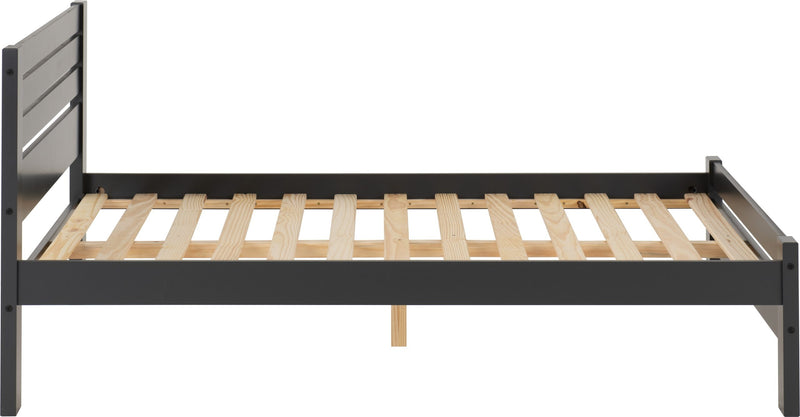 Toledo 4'6" Double Bed - Wooden Frame